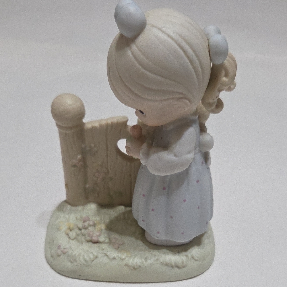 Precious Moments Cream and Blue Figurine